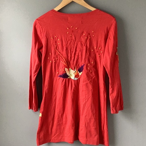 JOHNNY WAS Long Sleeve V-Neck Shirt - Picture 6 of 9